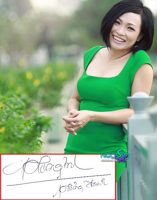 Chữ ký của ca sĩ Phương Thanh